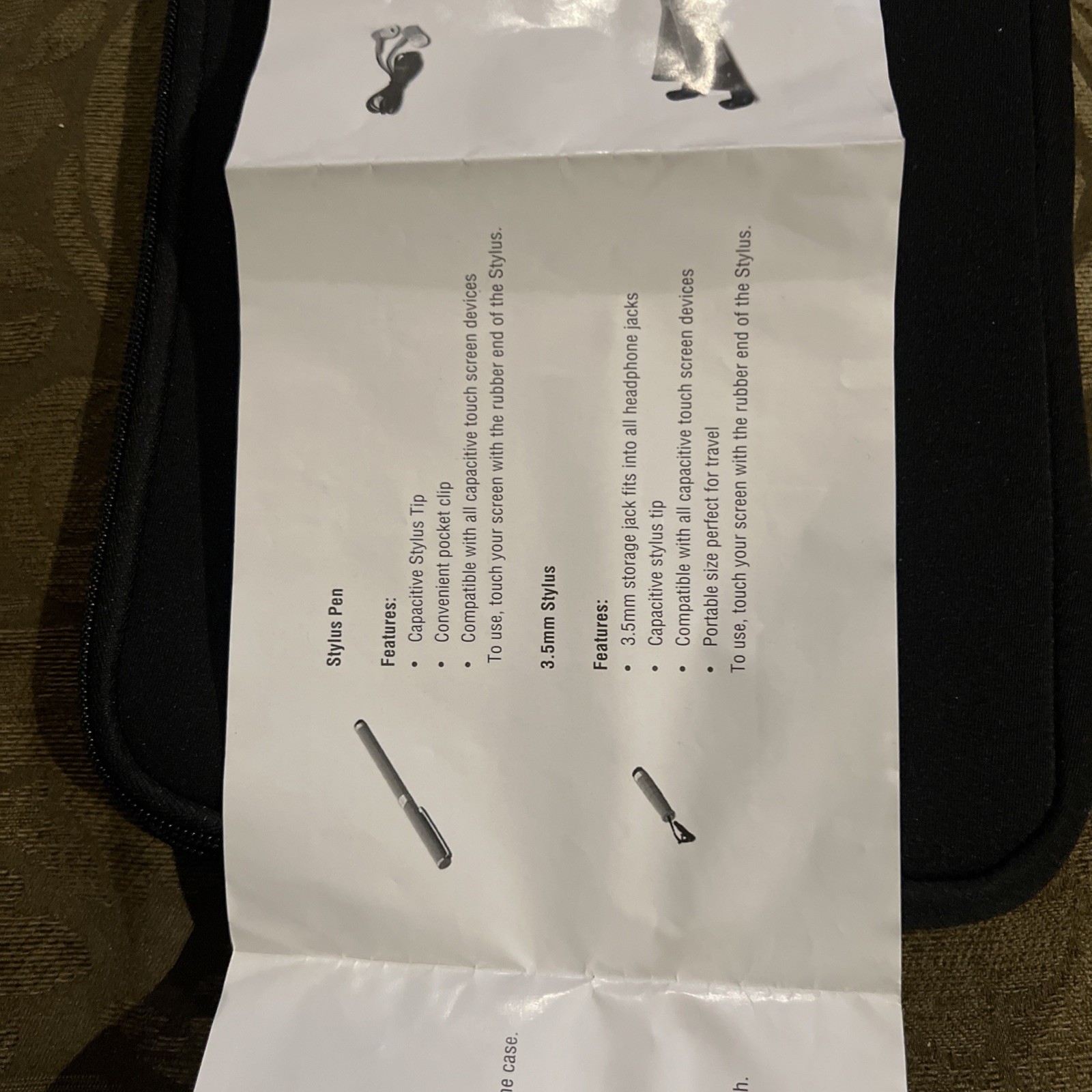 West.View Universal Starter Kit for Tablets missing earphones 