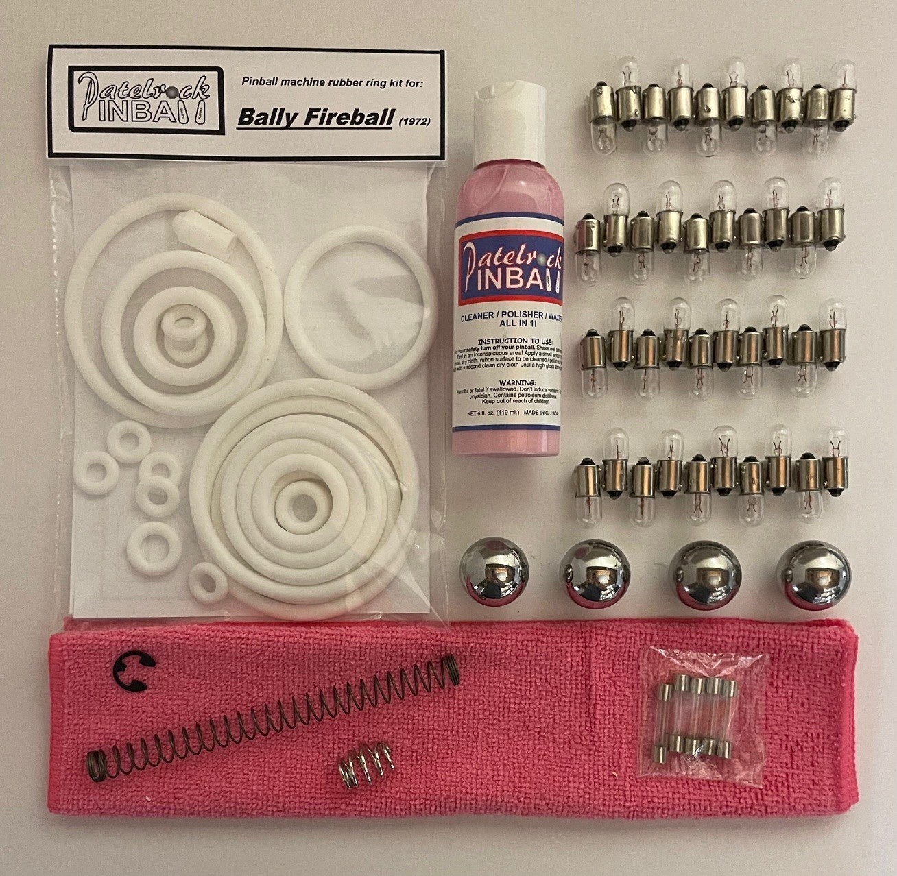 1972 Bally Fireball Pinball Machine Maintenance Tune Up Kit