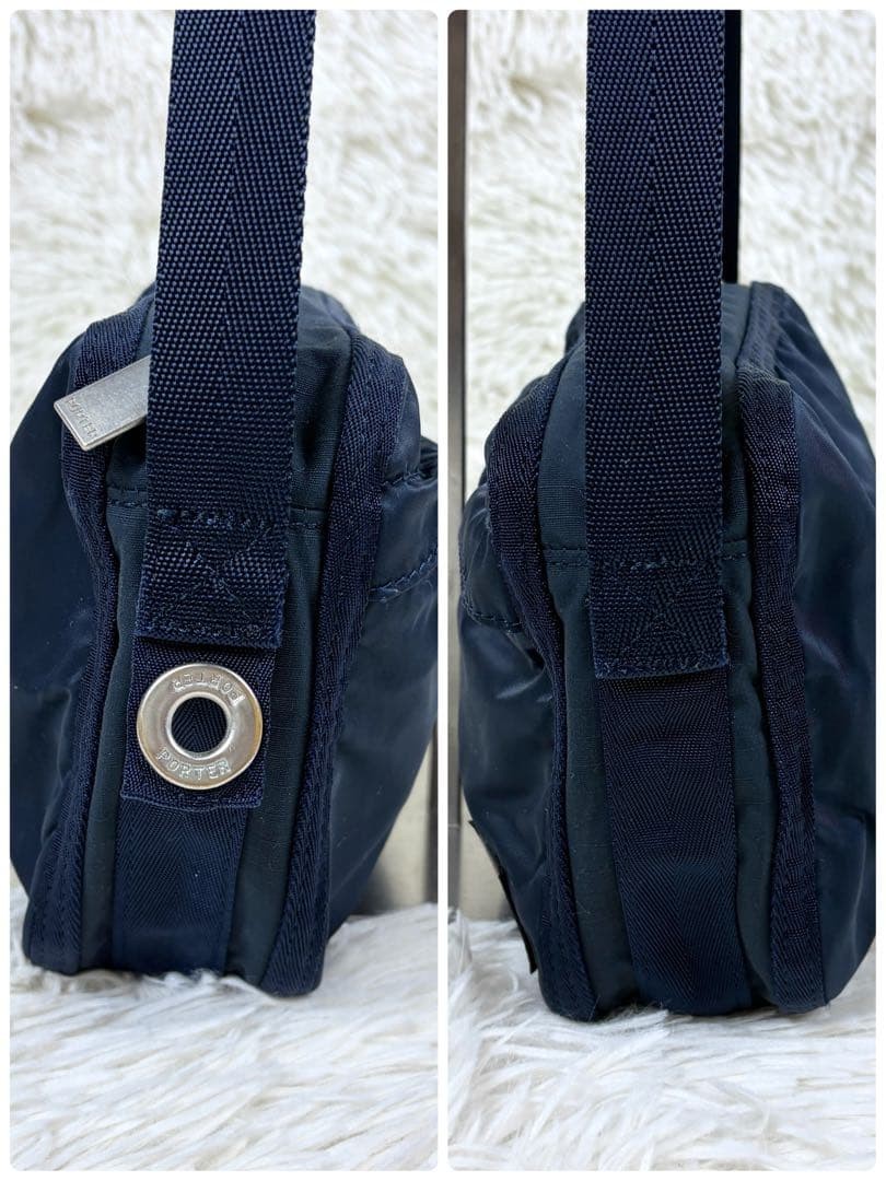 Porter Yoshida Bag Mini Shoulder Nylon Navy Excellent Condition