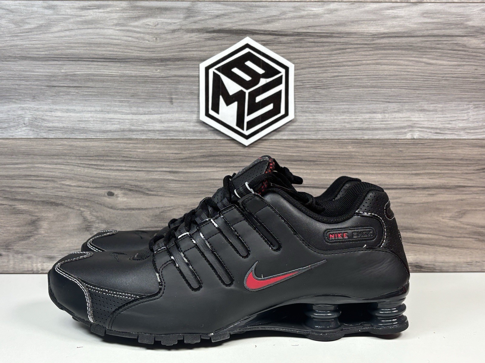 Men's Nike Shox NZ "Black Varsity Red" | Multiple Sizes 378341 017 | No Lid