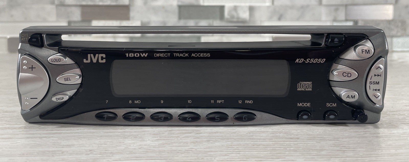 JVC KD-S5050 Faceplate Only Head Unit CD Player Detachable  - Replacement Panel