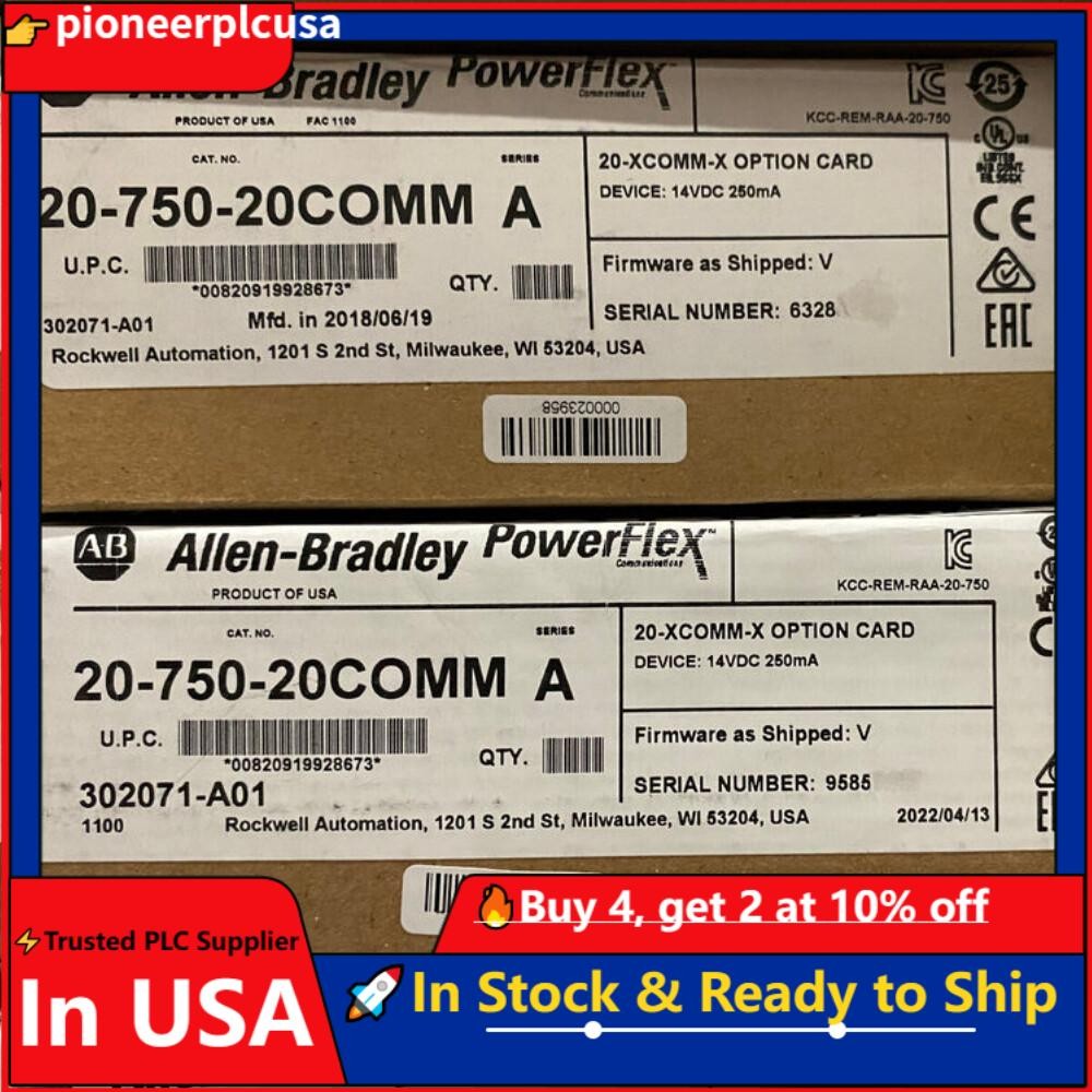 New AB 20-750-20COMM PowerFlex Inverter Communication Card US Free Tax