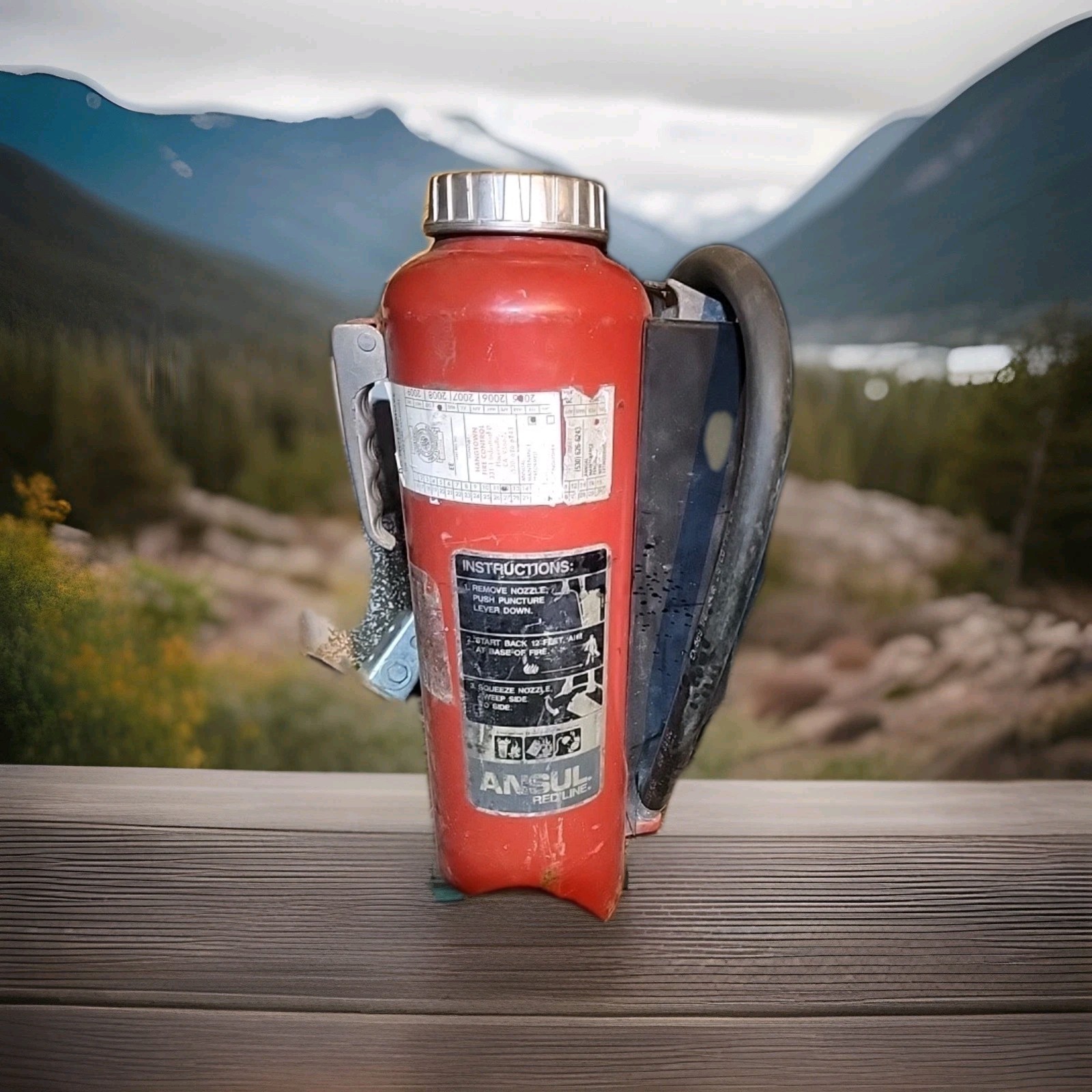 Ansul Red Line ABC DRY CHEMICAL Cartridge Operated 20lb Fire Extinguisher.