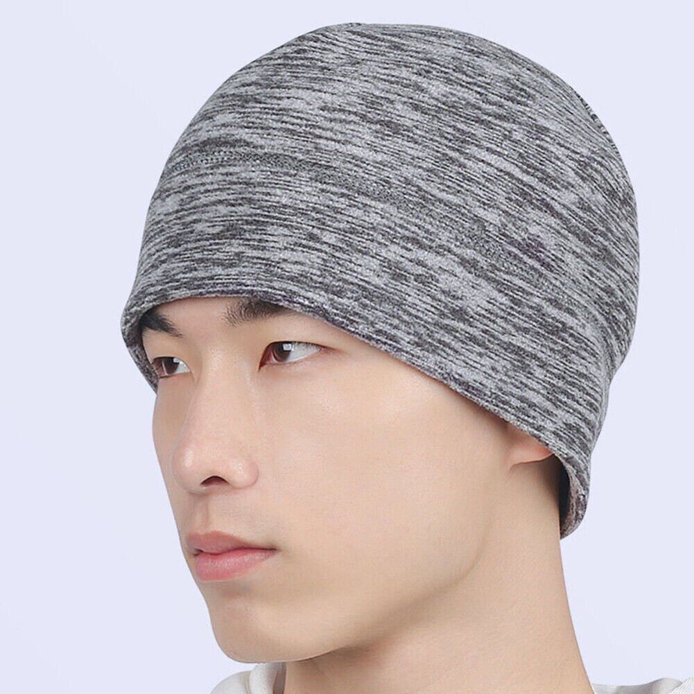 2 Pack Winter Knit Hats Running Cycling Helmet Liner Beanies Hats for Men Women