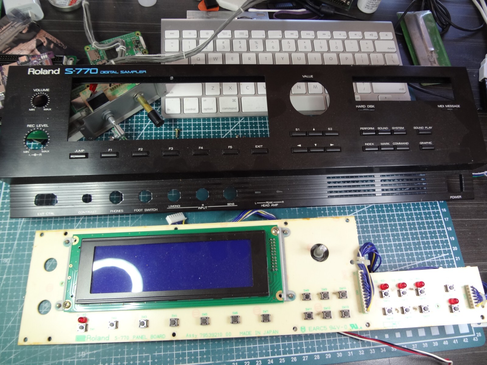 Roland S760 S770 repairs & upgrades - displays,pots,buttons, RGBHDMI, Turbo, PSU
