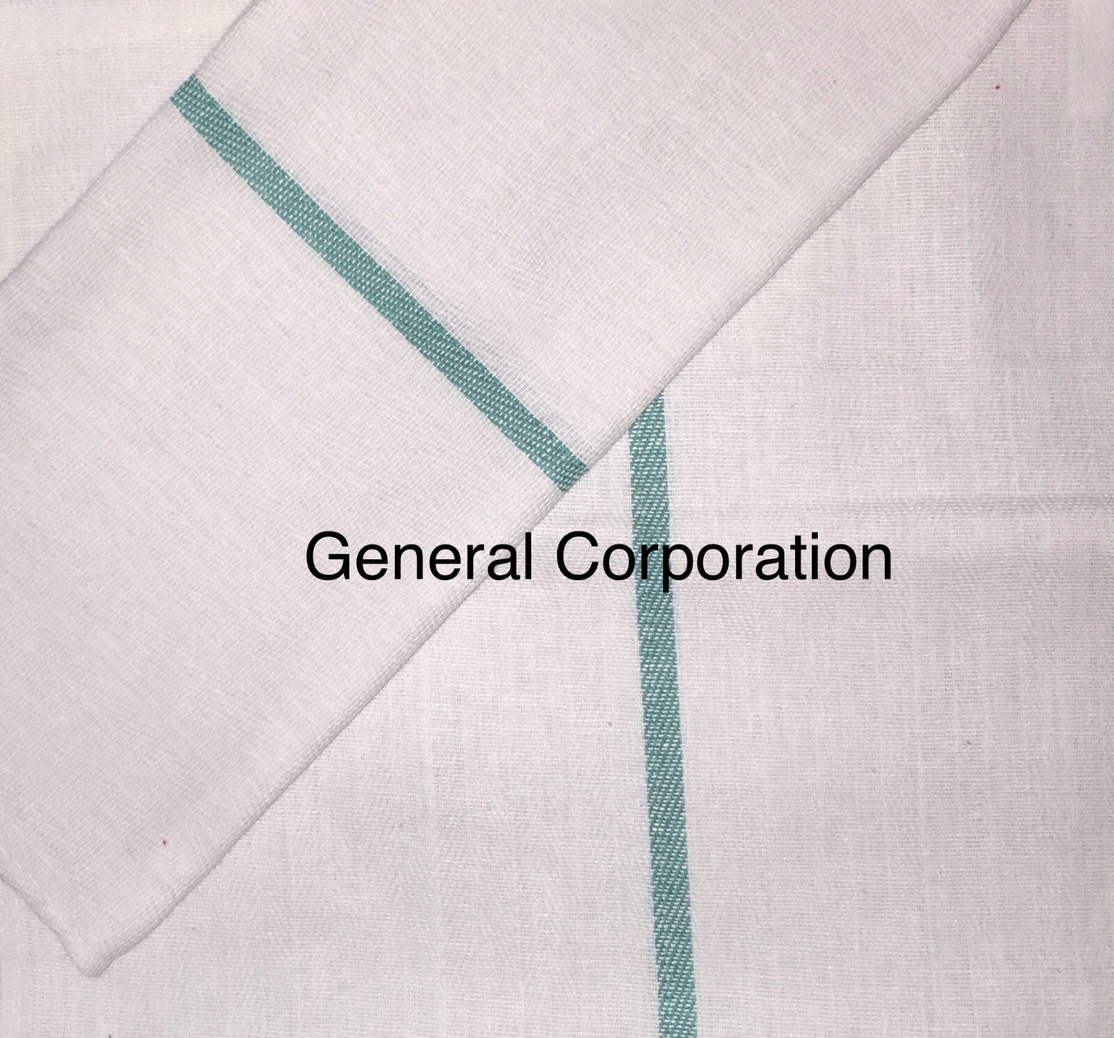 300 Pieces New Center Green Striped Herringbone Kitchen Towels