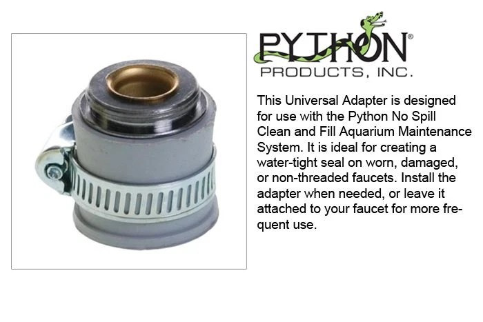 Python Products No Spill Clean and Fill Universal Adapter 69A Faucet Adapter