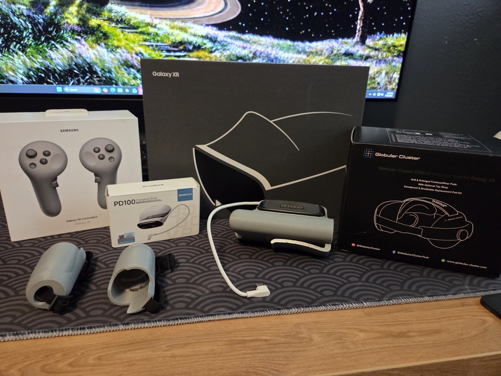 Samsung Galaxy XR Ultimate Bundle - Comfort Mods, Battery Holster, + Controllers