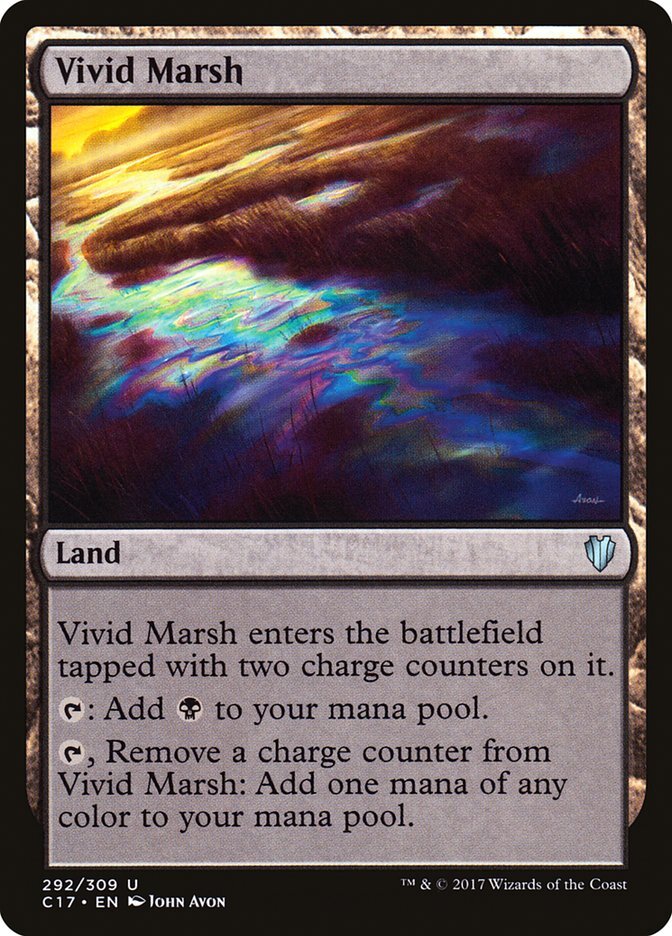Vivid Marsh [Commander 2017] Magic MTG