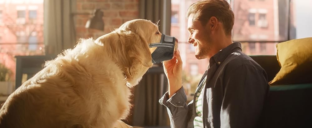 Dog Muzzle for Lar Dogs - Soft Breathable Muzzle for Lar Sized Dog