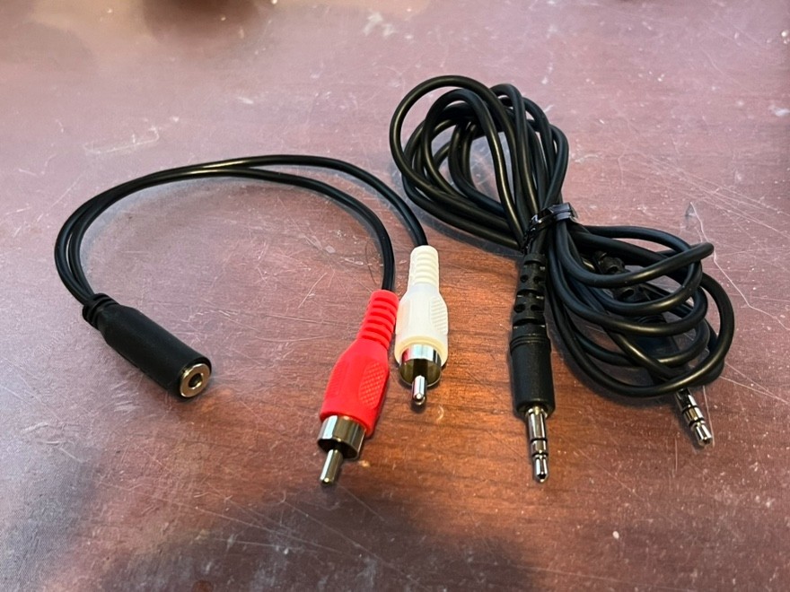 Genuine Sony Original Audio Adapter RCA to 3.5mm Cable for MDR-RF995RK WH-RF400