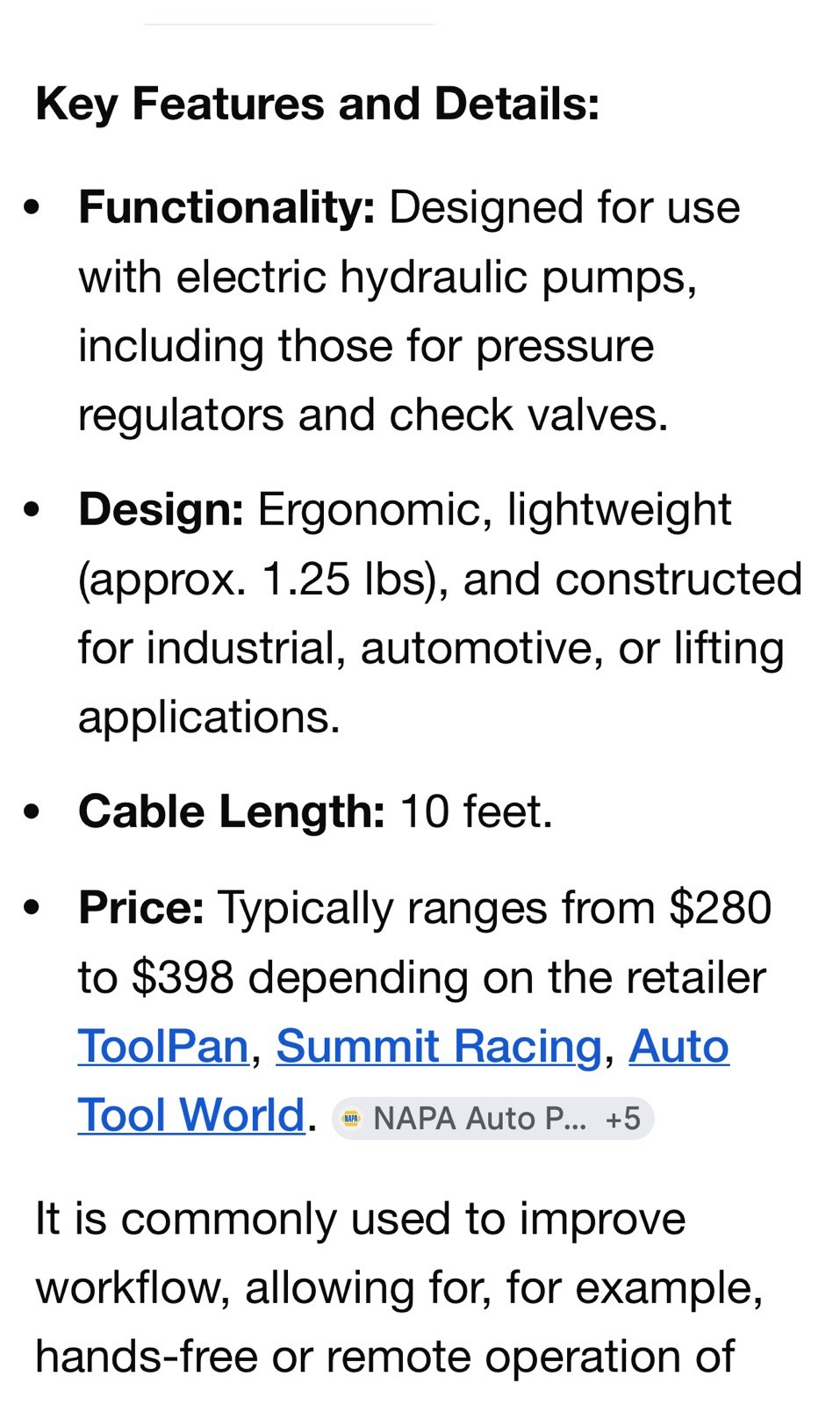 OTC 25017 switch