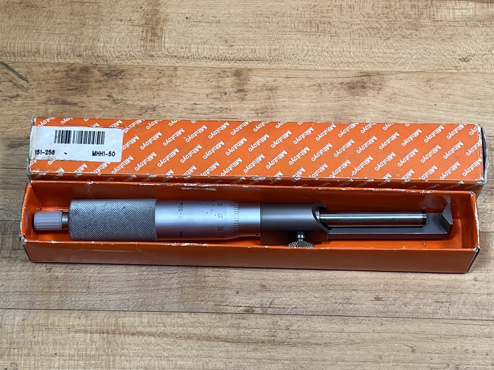 Mitutoyo 151-256 Micrometer Carbide Head & Can Seam Attach. 0-50mm 0.01mm Metric