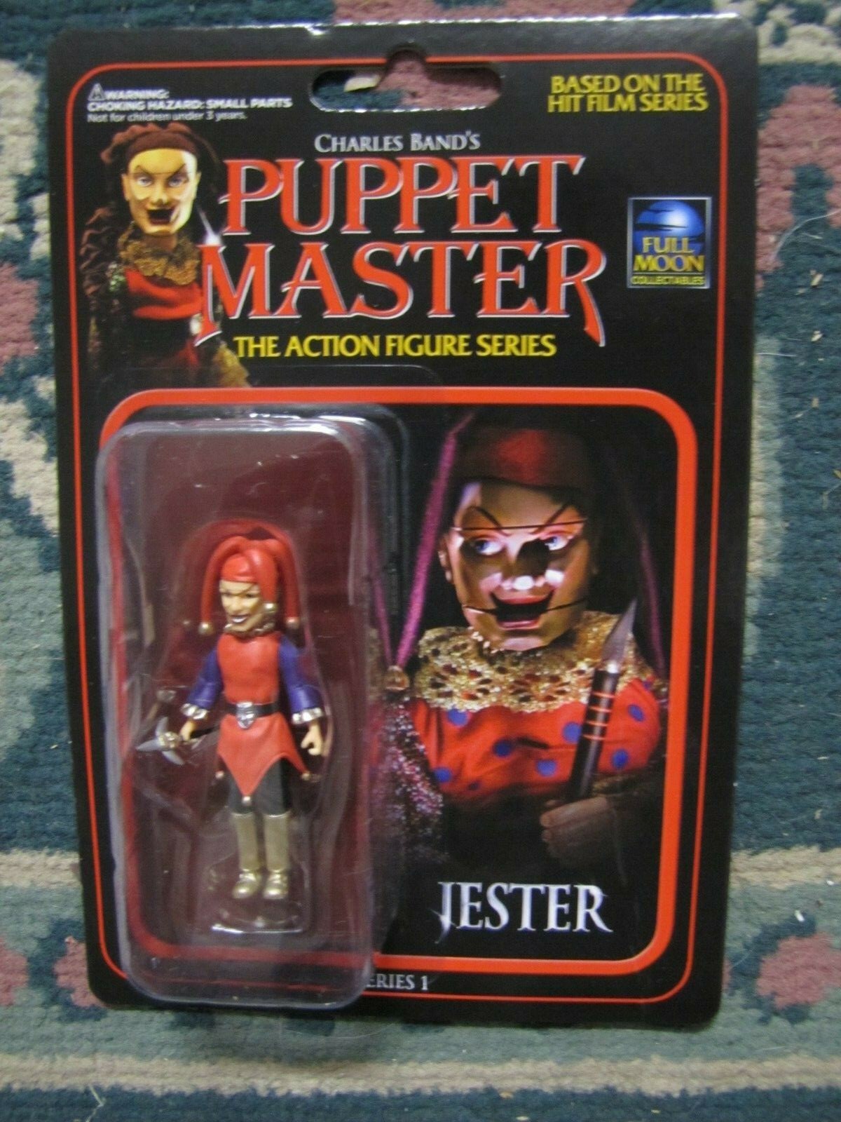 Jester ( Puppetmaster ),  2 1/2 inch figure  Brand new on card from Full Moon