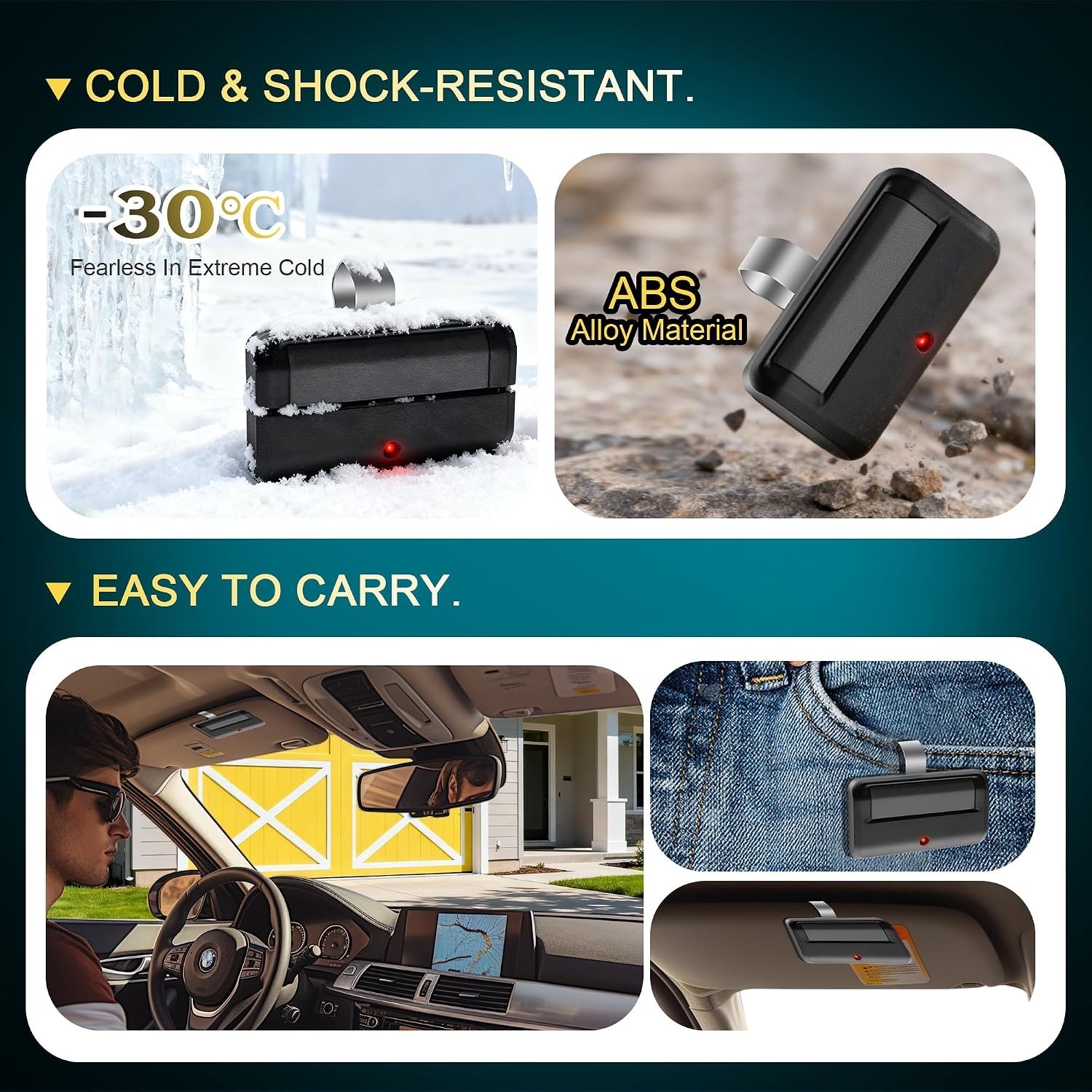2-Pack Universal 891LM LiftMaster Garage Door Remote Replacement | Easy Install