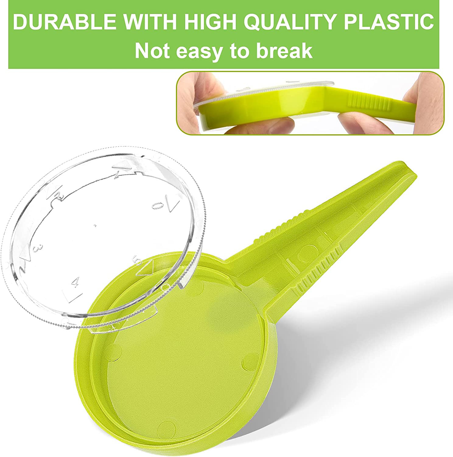 Sowing Seed Dispenser Hand Tool 6 Pack Handheld 6 PCS Light Green