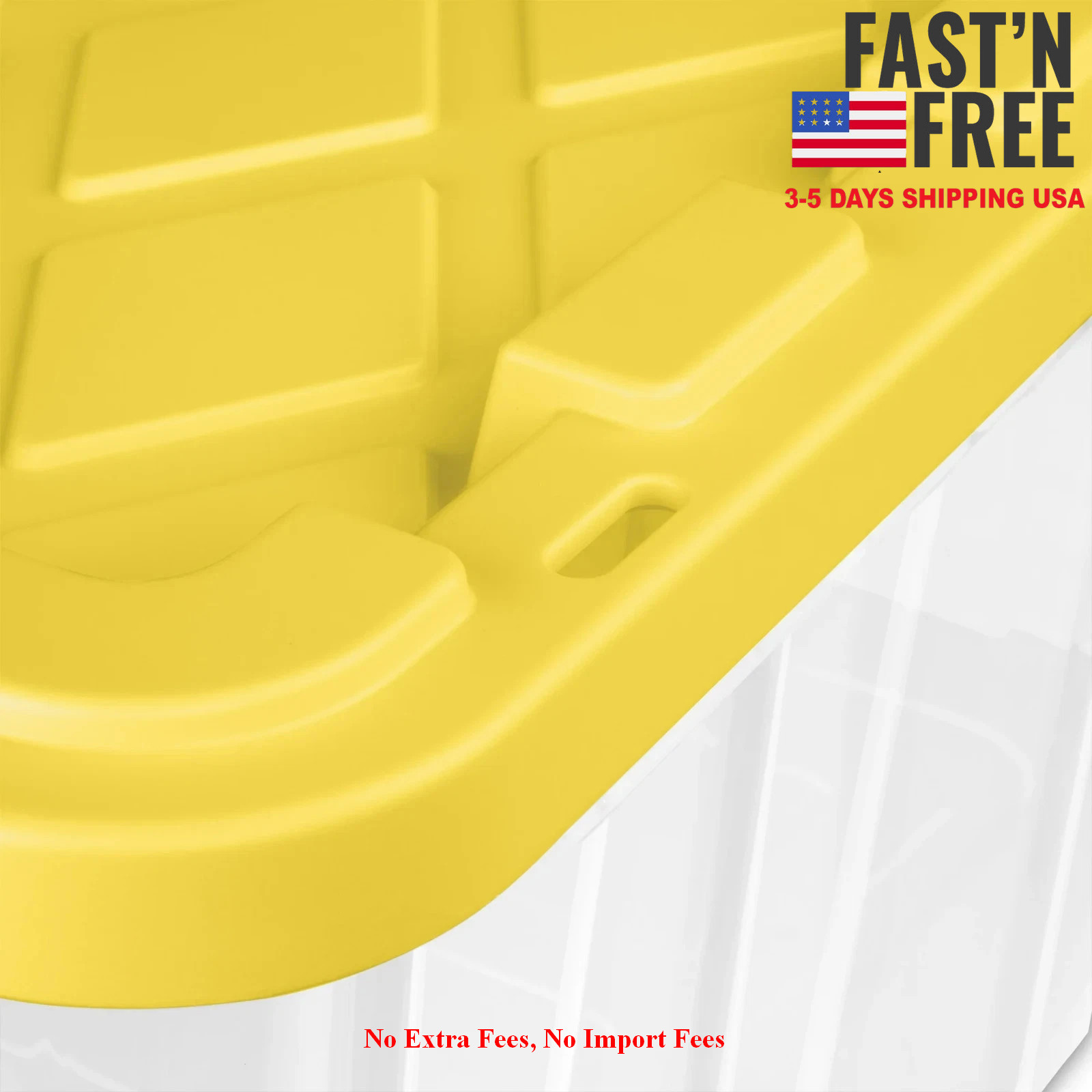 Sterilite Large Storage Bin, 27 Gallon Durable Plastic Storage Tote with Snap-On
