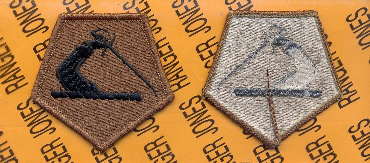 Massachusetts Army National Guard ARNG OD Green Black BDU 2.5" patch m/e Type 2