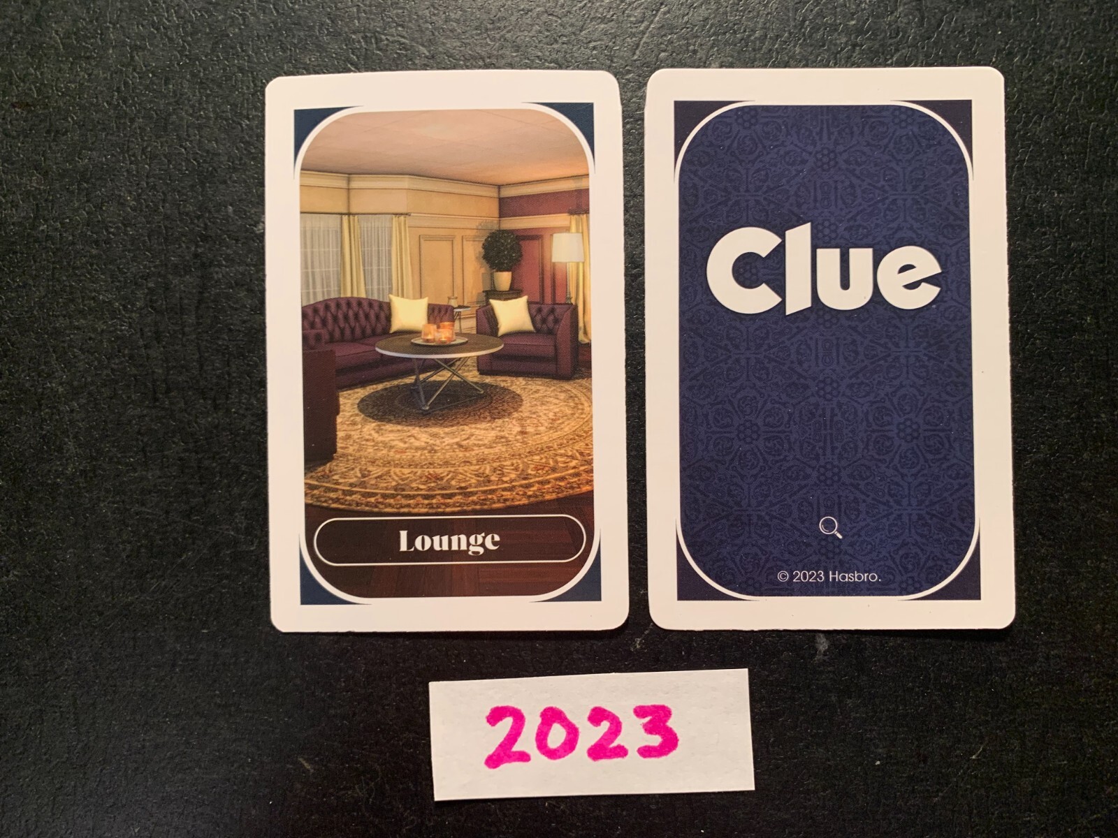 Clue   2023  Lounge   Location  Card  Game Replacement Pieces