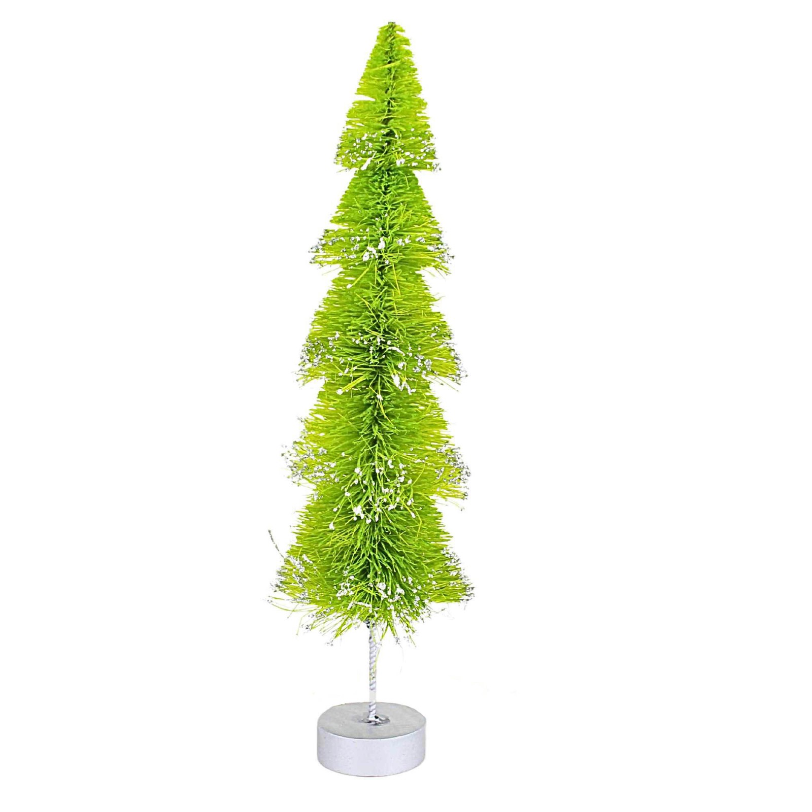 Bethany Lowe Layered Bottle Brush Decorative Sisal Glittered Tree