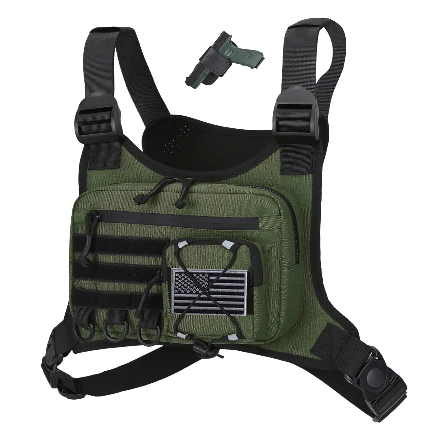 koculemi Outdoor Sports Chest Bag for Men, Chest Vest Holster Fits Most Pisto...