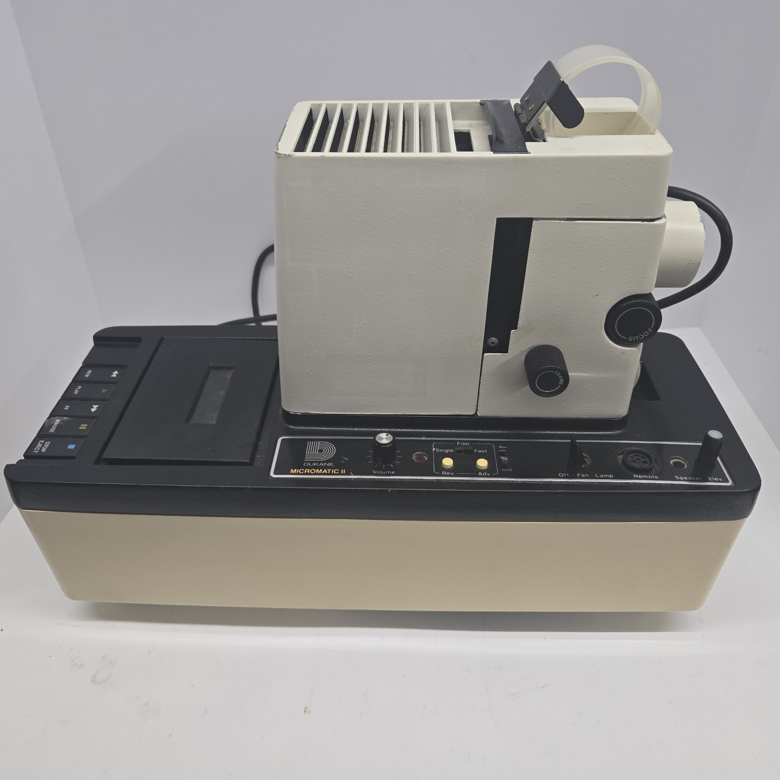 Vintage Dukane Micromatic II 35mm Projector 28A81 w/ Sound Powers On Tested