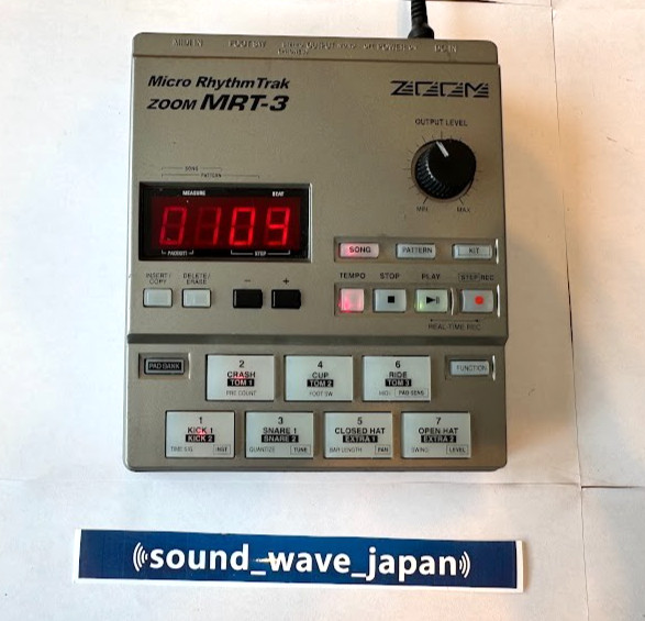 ZOOM MRT-3B Micro Rhythm Drum Machine Sequencer Tested Working from Japan