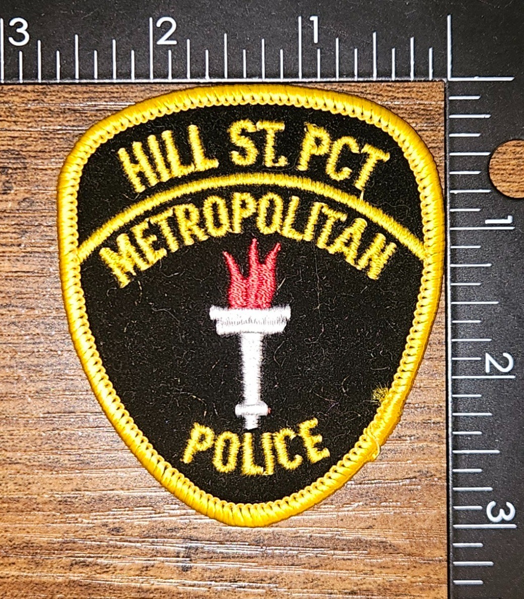 Hill Street Precinct Chicago Illinois Metropolitan Police Velvet Patch