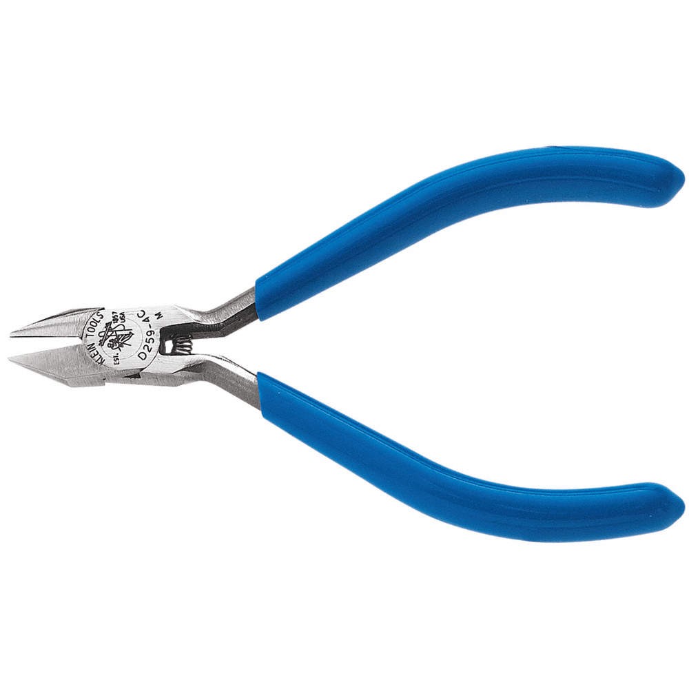 KLEIN TOOLS D259-4C Precision Diagonal Cutting Plier,4-1/4"L 2DEX6