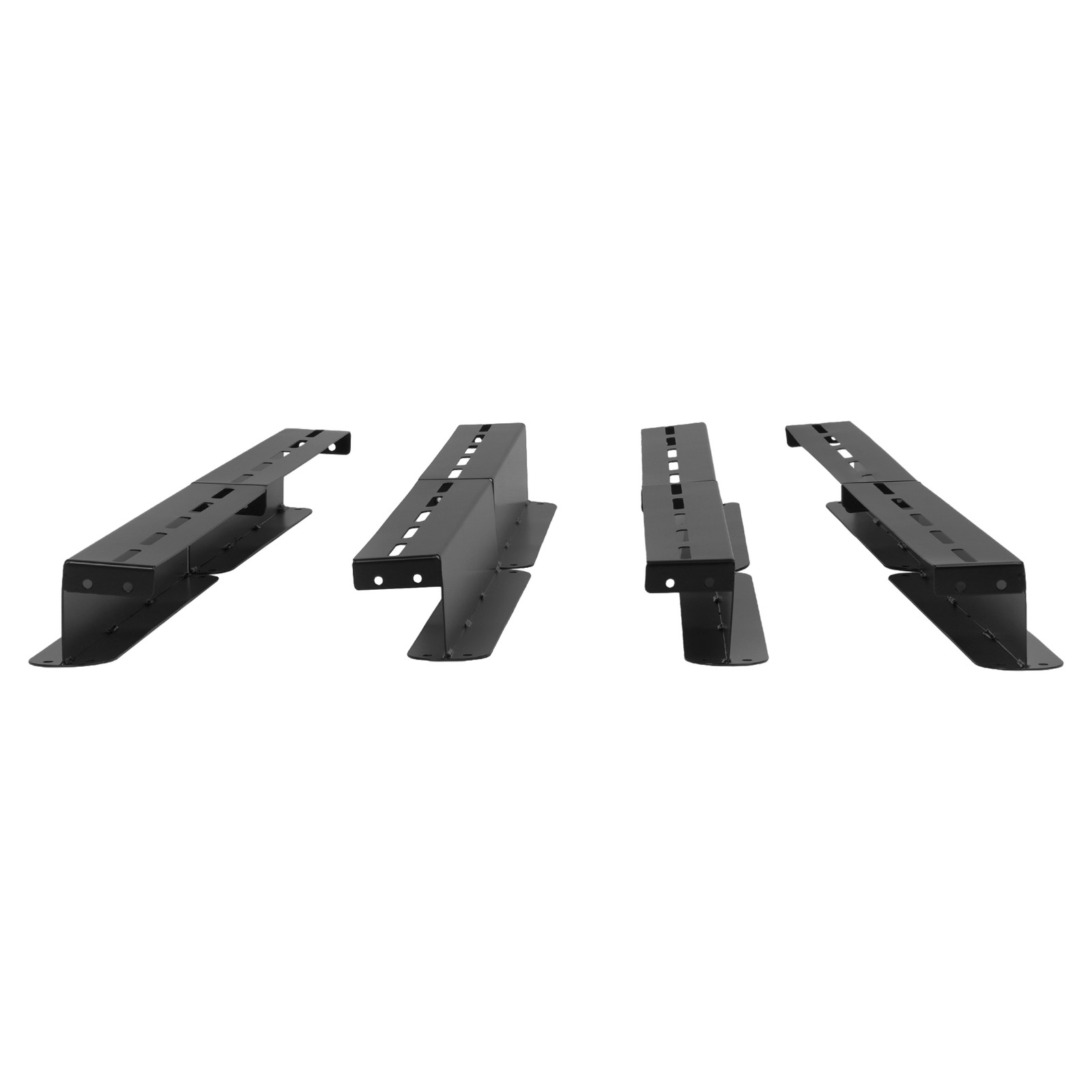 8PK Ceiling Rail Overhead Garage Storage Bin Racks For 6 Bins Shelving System