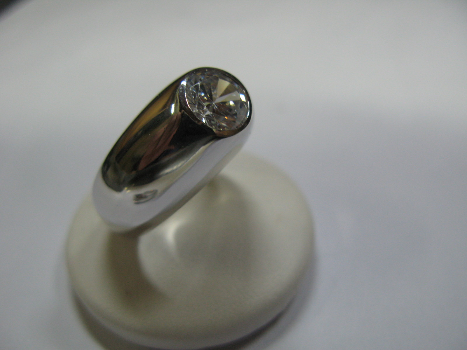 MENS RING BAND WITH ROUND ZIRCON 925 SILVER CRAFTSMANSHIP