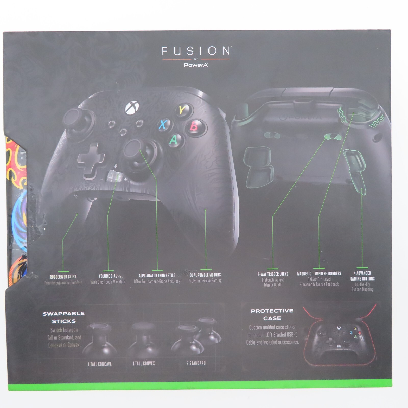 Power A Fusion Pro 3 Midnight Shadow Wired Mappable Controller for Xbox