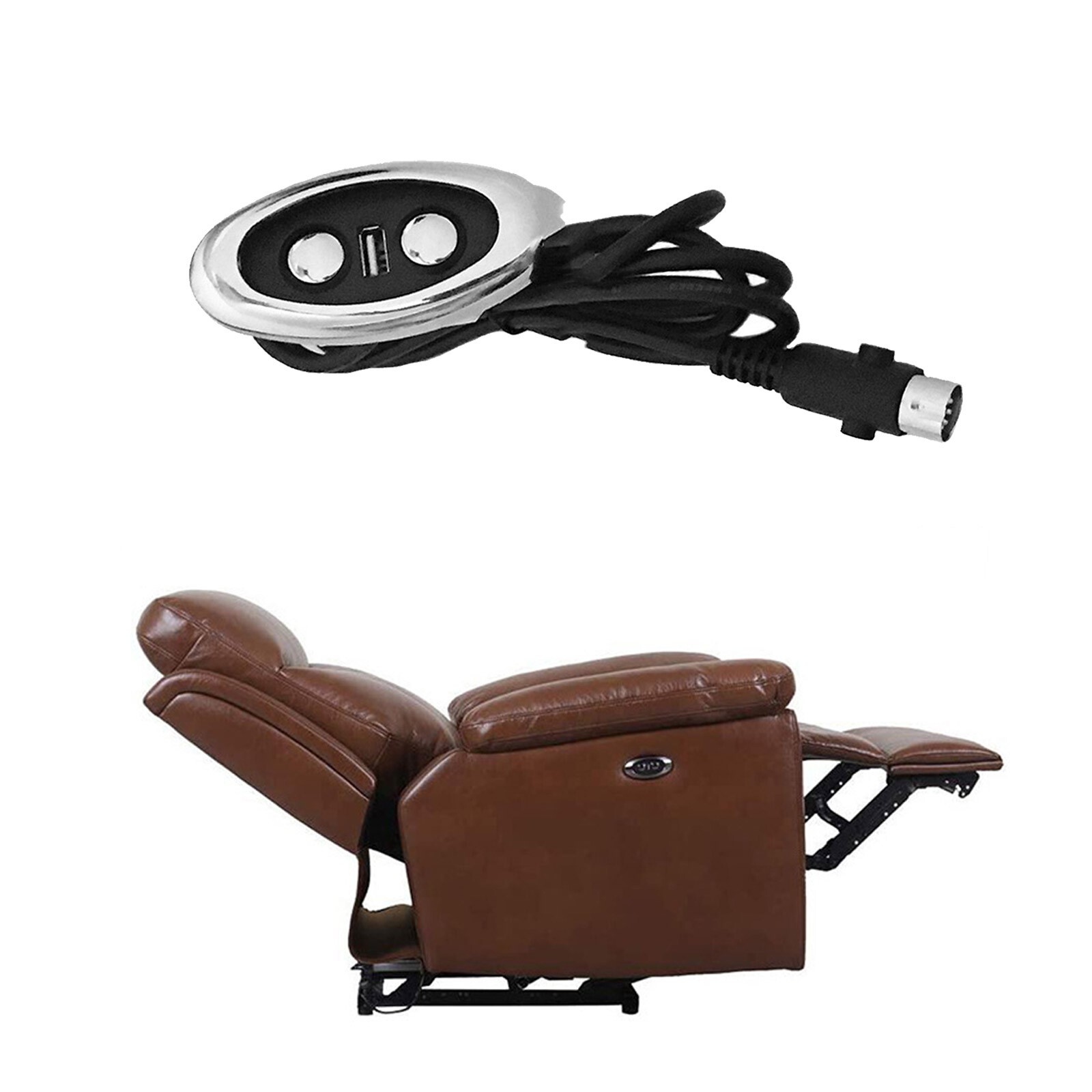 Mulin Electric Switch - MLSK14-C Button Power Recliner Switch + USB fGpu