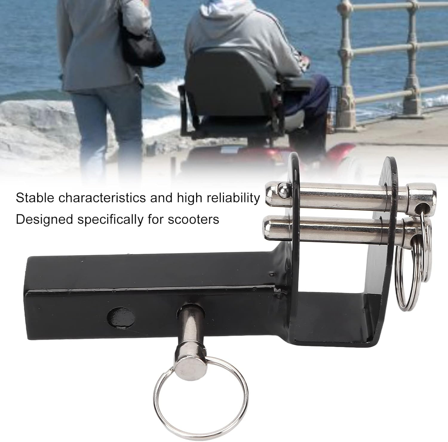 Mobility Scooter Rear Mounting Bracket, Aluminum Alloy Trailer & Basket Bracket