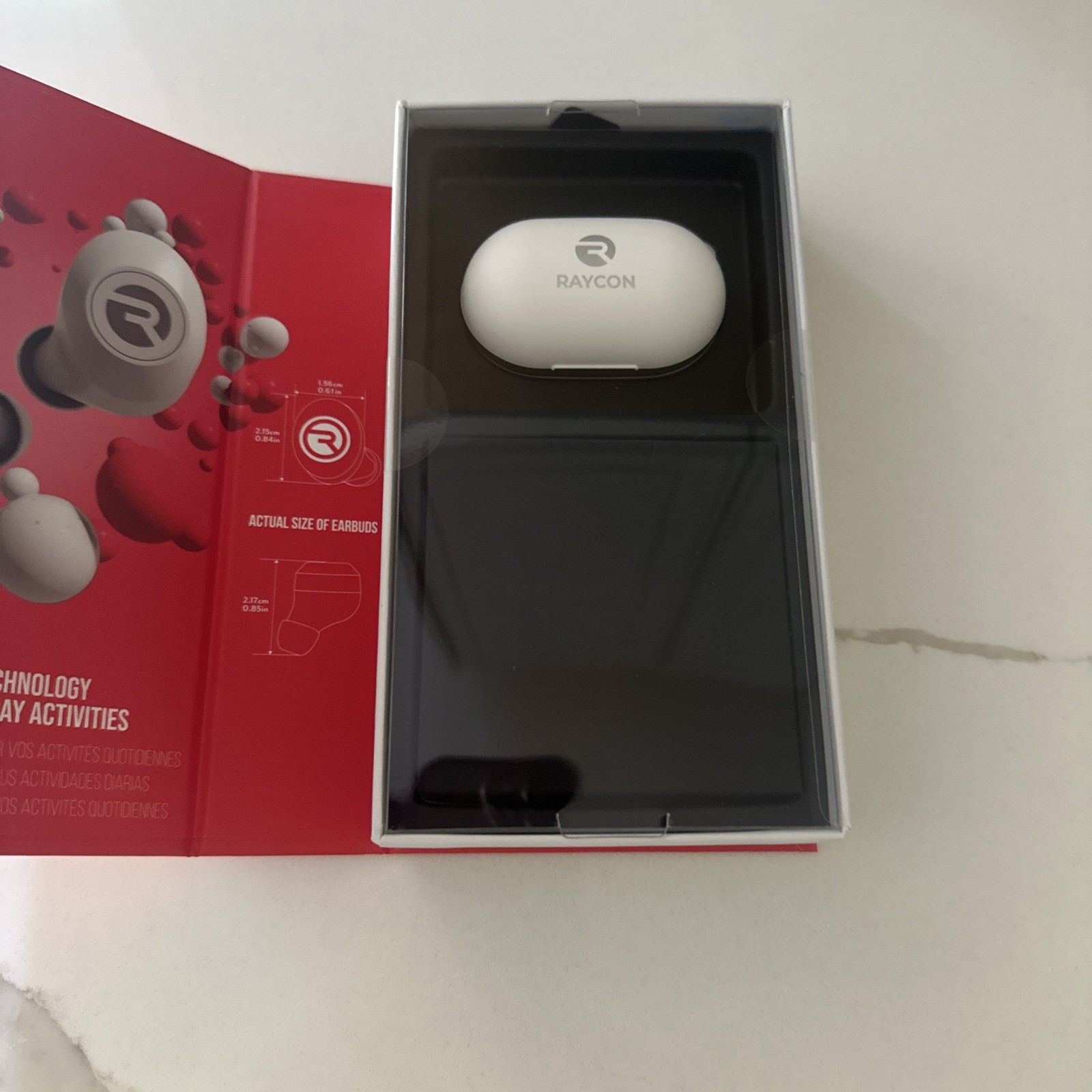 Raycon Everyday Earbuds E25 True Wireless Bluetooth Electric White- NEW SEALED