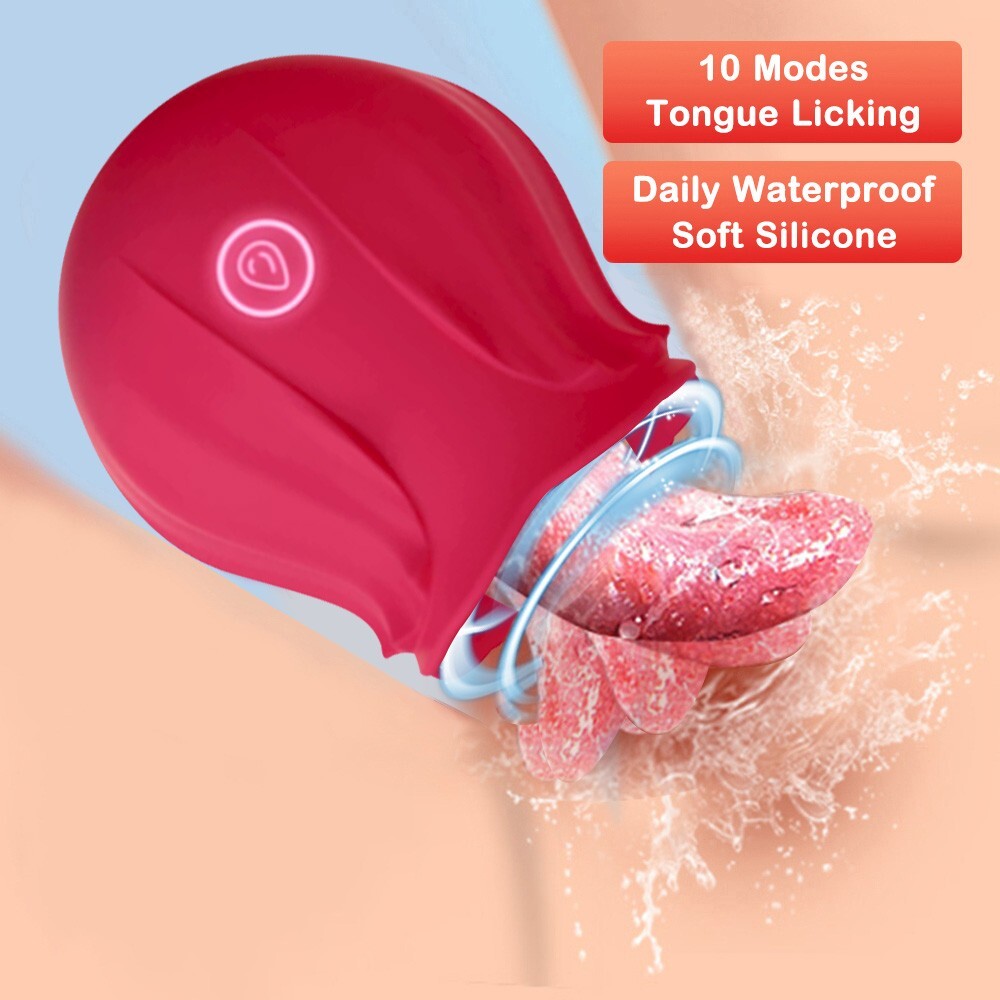 Flowers Vibrator Clit Sucking Licking G-Spot Dildo Oral Adult Sex Toys for Women