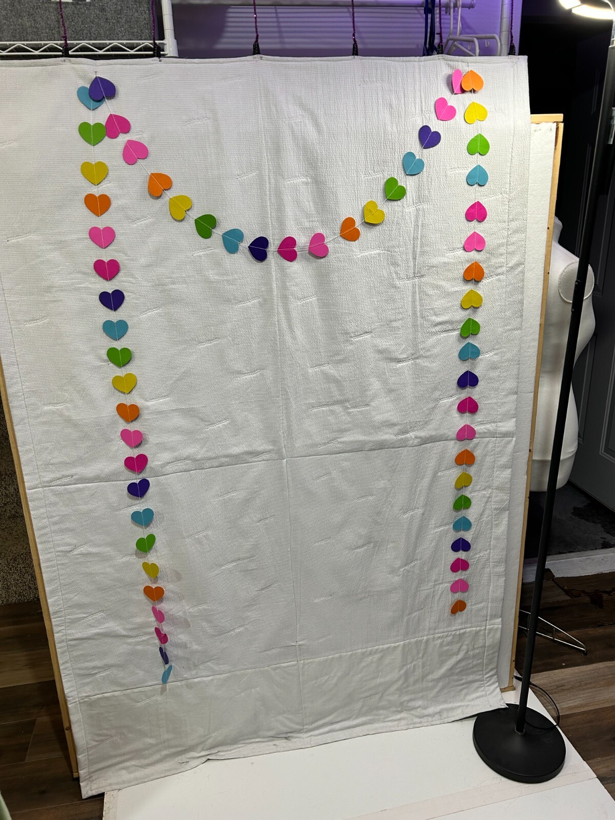 HOMEMADE PAPER HEART GARLAND - SET OF 4