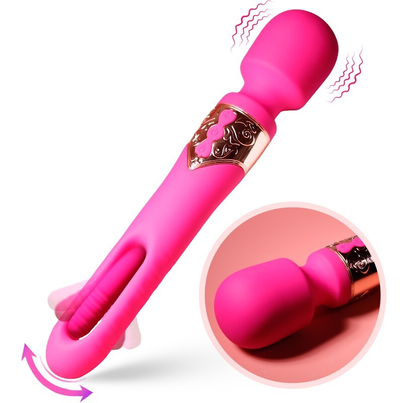 Bodywand Massager with Flickering G-spot Stimulator, Vibrator, Rechargeable