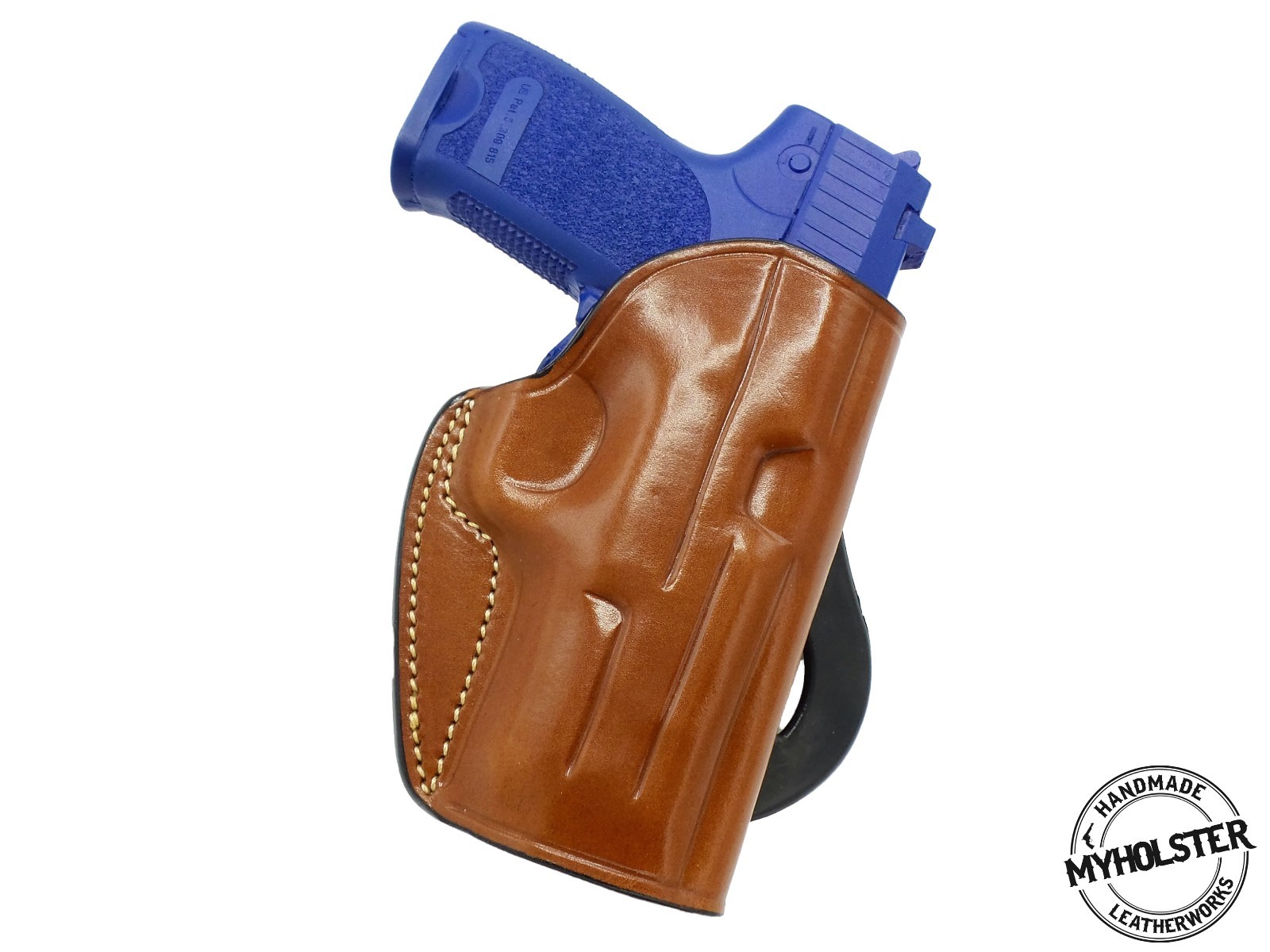 OWB Quick Draw Right Hand Leather Paddle Holster Fits Beretta Px4 Storm