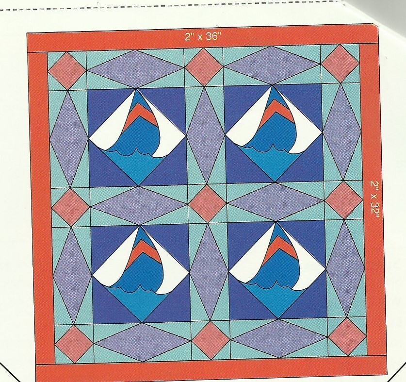 E0340 SUMMER SAILING QUILT PATTERN/INSTRUCTIONS
