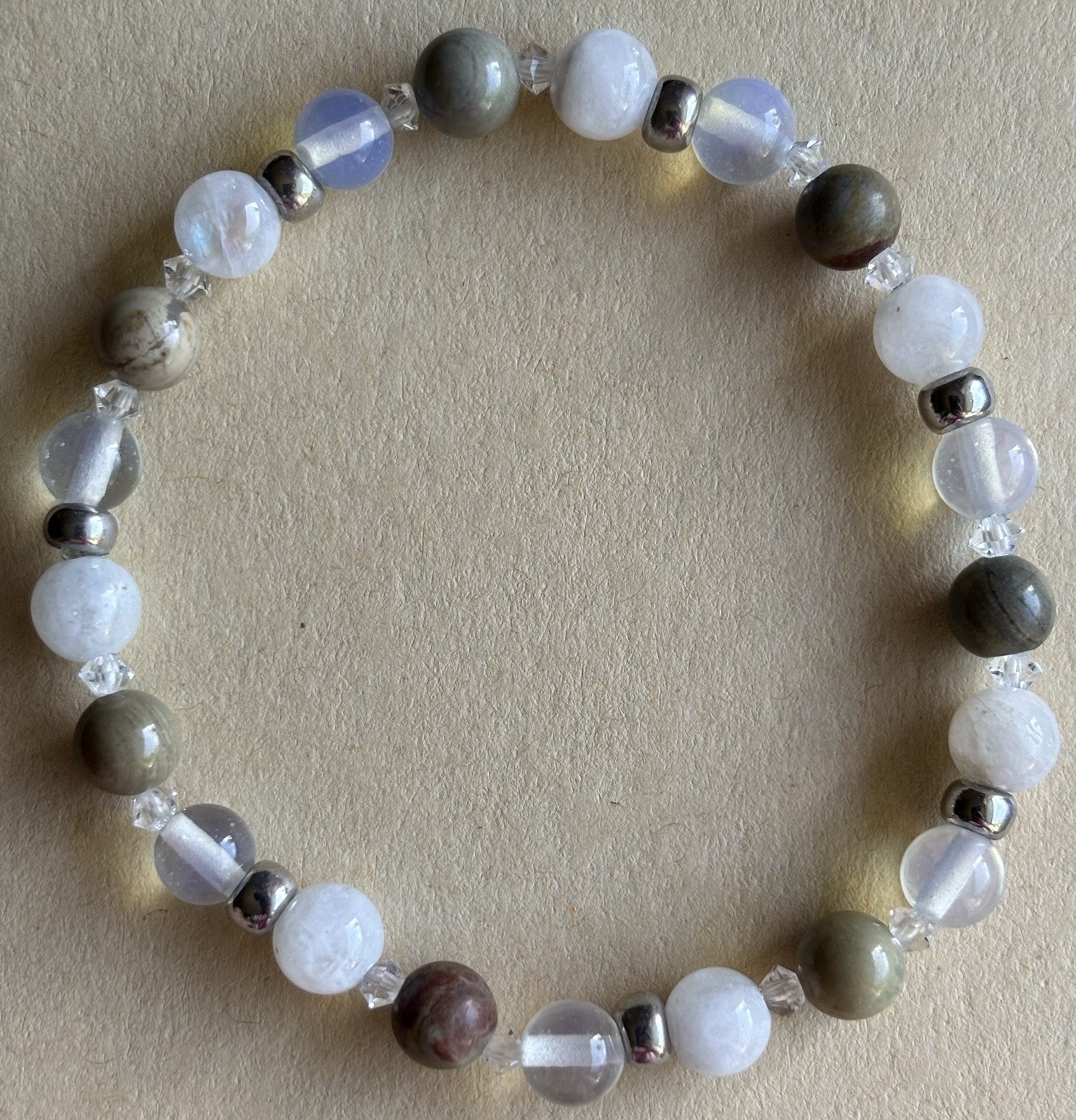 Stunning Gemstone Bracelet - Astrophyllite, Moonstone & Opalite