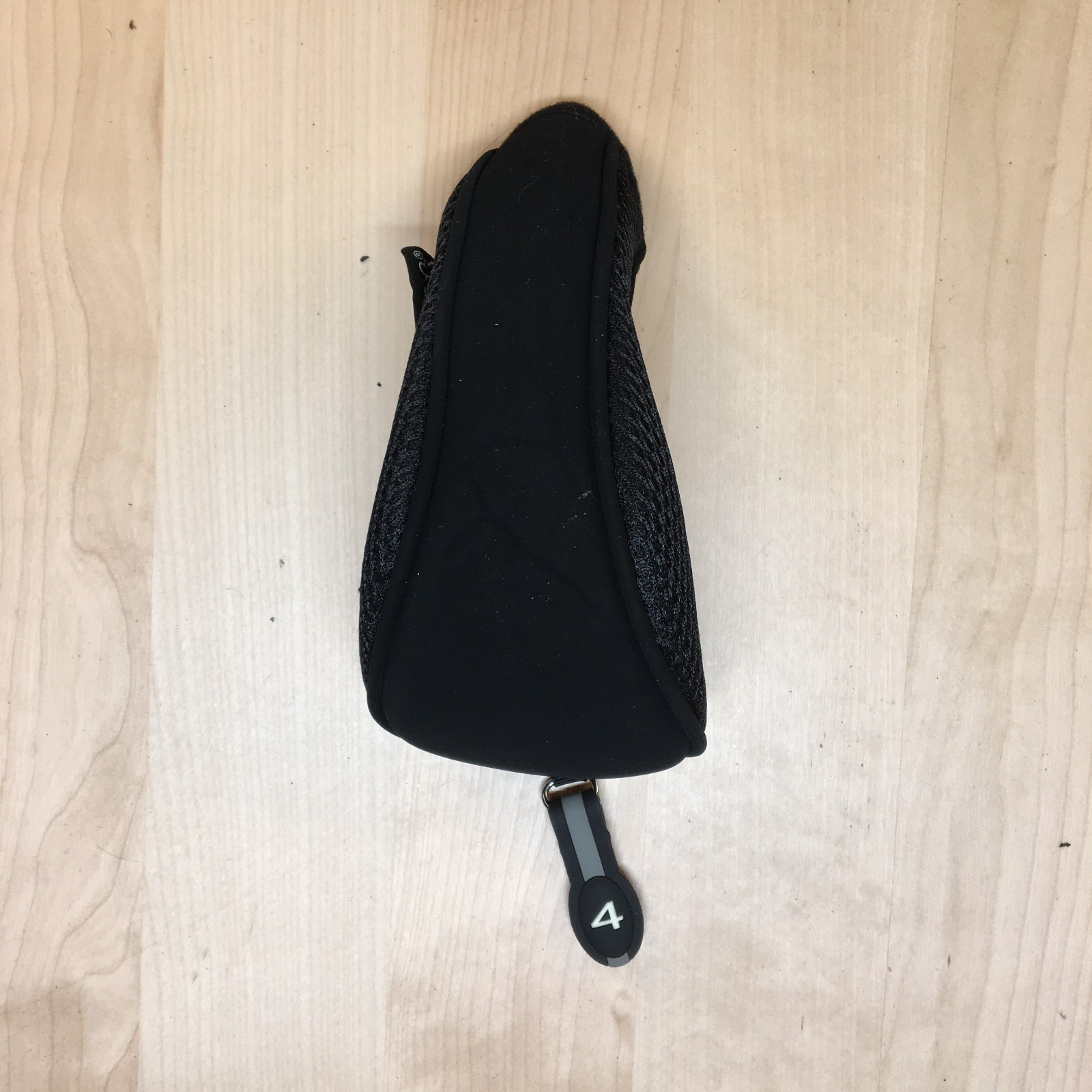 Majek Full Zip 4 Hybrid Golf Club Head Cover Wood Rescue Black Headcover