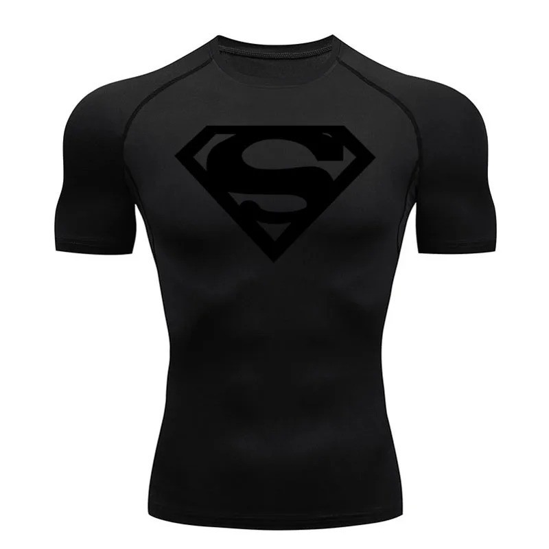 Sports Compression Shirt Men's T-Shirt Short Sleeve Quick Dry Summer Fitness