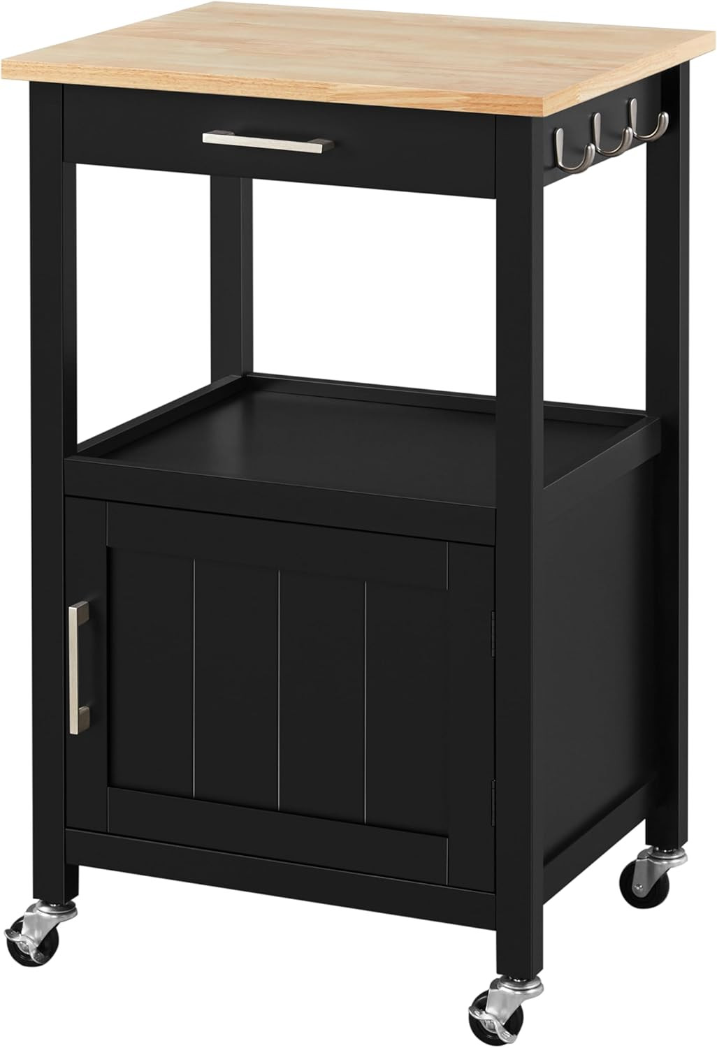 Kitchen Island Cart with Storage, Rolling Kitchen Island on Wheels with 6 Side H