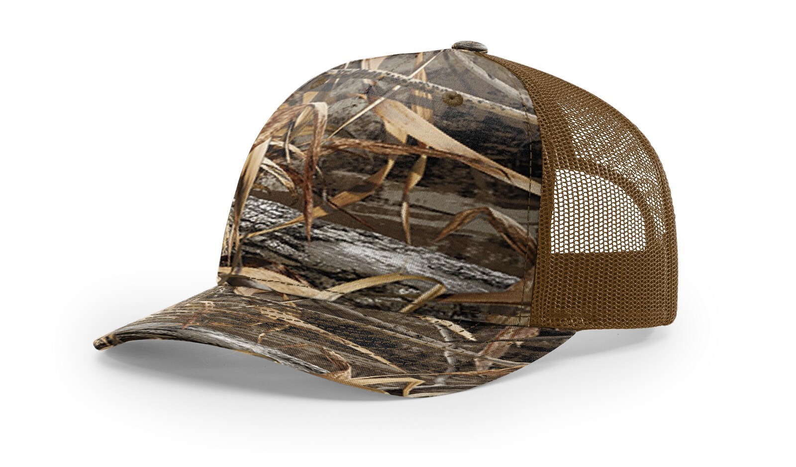 Richardson 5 Panel Trucker Cap 112FP Classic Style with Adjustable Duck Camo