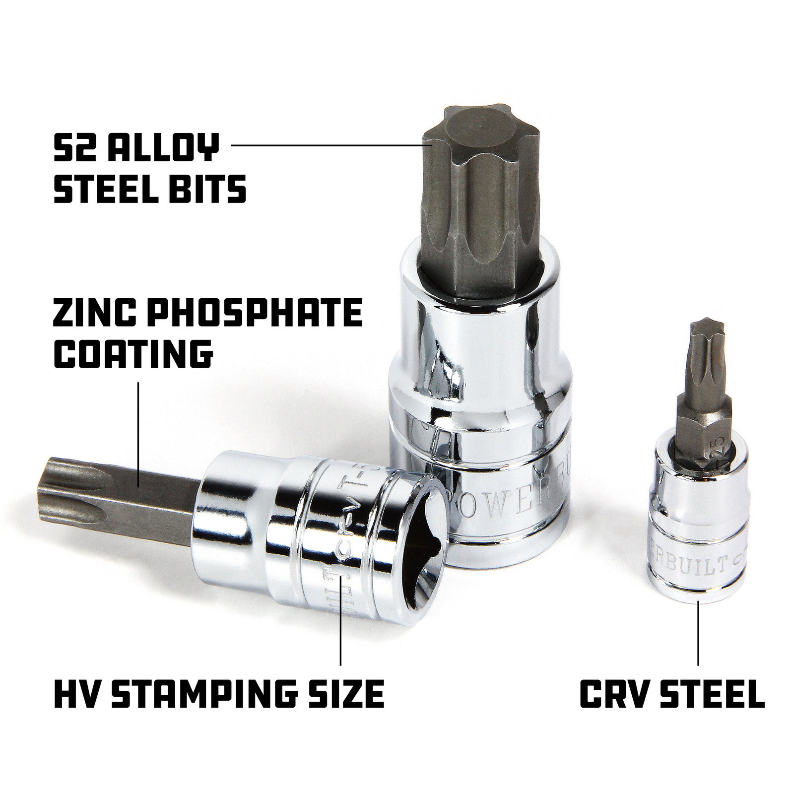 Powerbuilt 1/2" Drive T-70 Torx Bit Socket, Star Bit - 940363