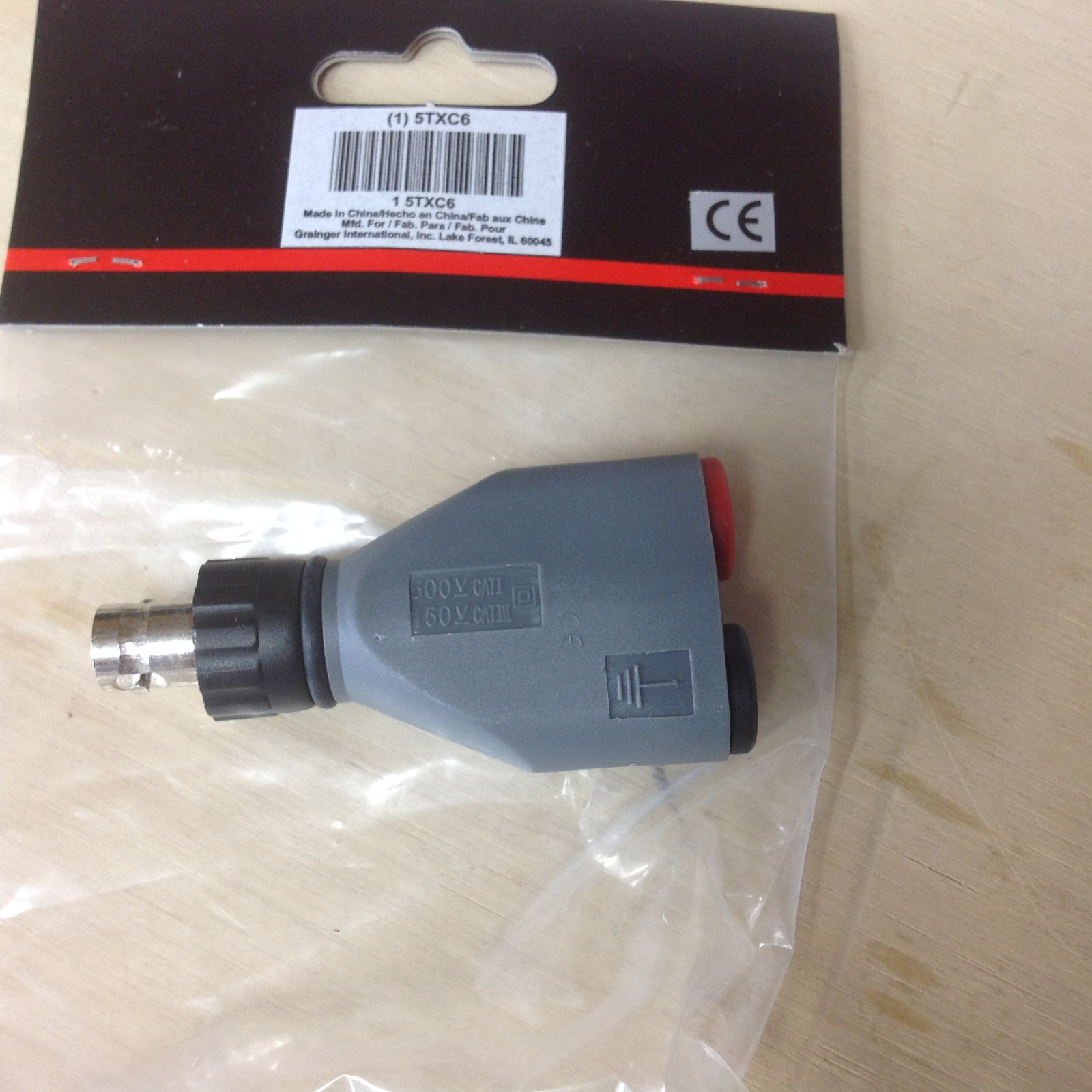 Grainger 5TXC6, POMONA 72938, BNC Adapter, BNC Female To Banana Jacks. NEW