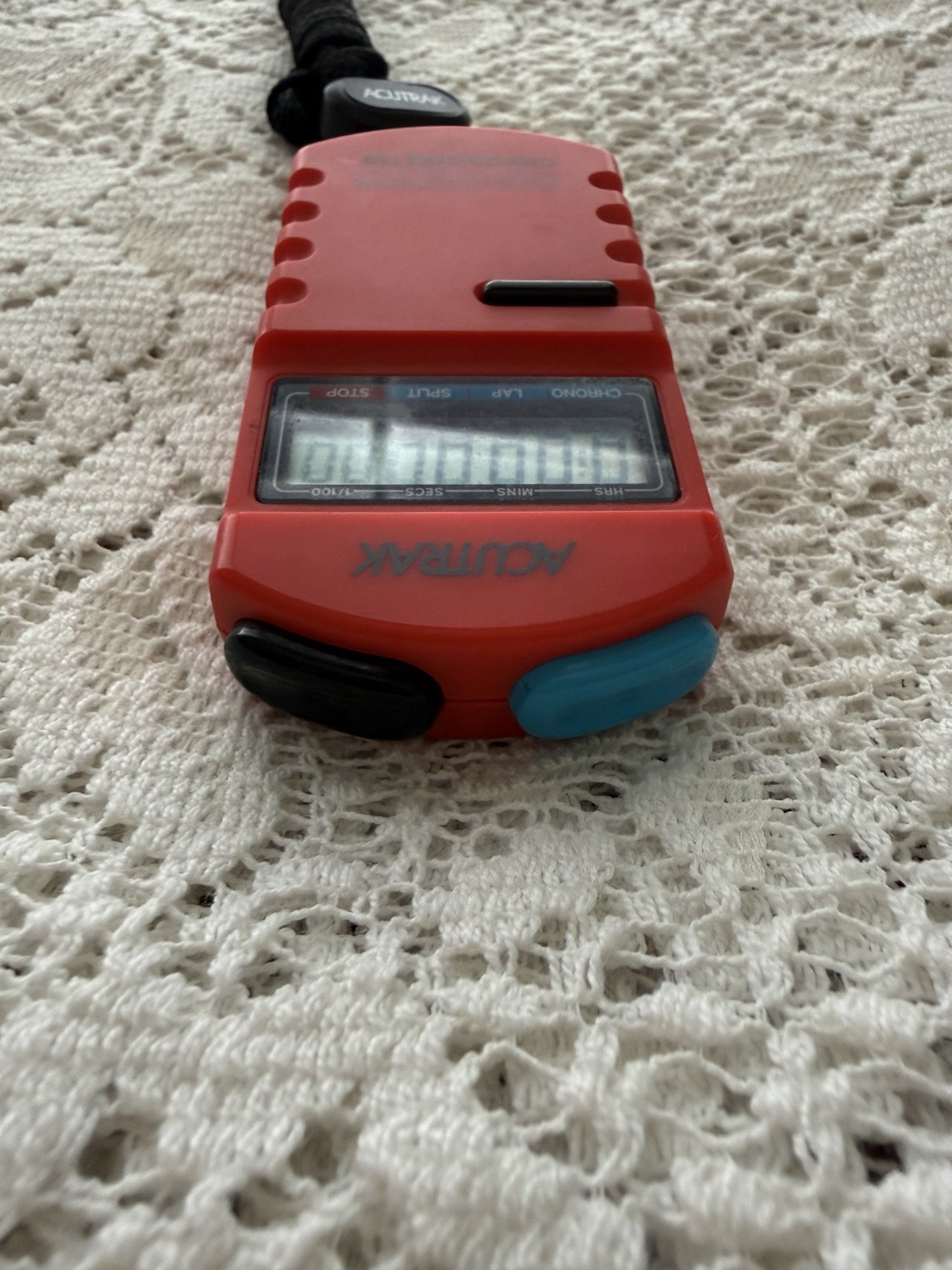Acutrak SC-500 Red Digital Chronograph Stopwatch w/ Lap Split Timer