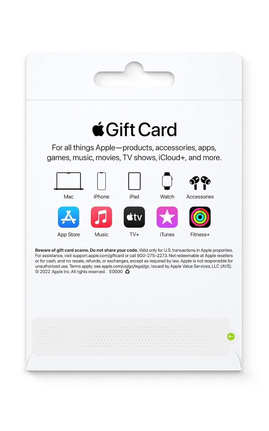 $200 Apple Physical Gift Card