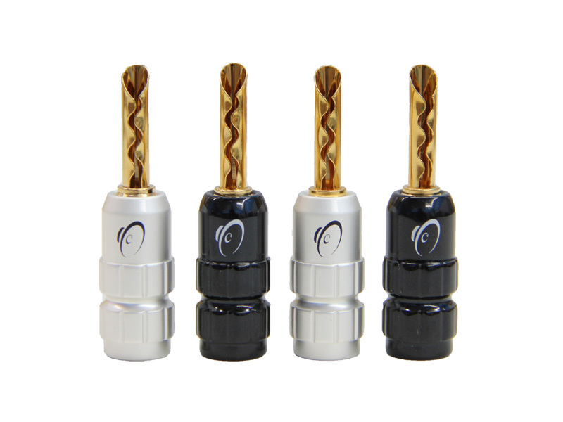 KnuKonceptz eKs-BP2 BFA Style Gold Plated Banana Plugs Pack of 4